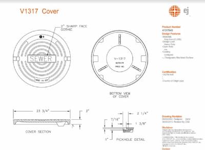 23 3/4" Manhole Frame and Cover