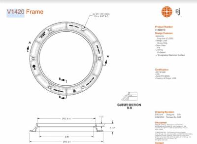 40 3/4" Manhole Frame