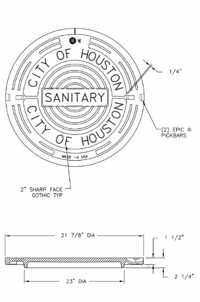 31-7/8" Manhole Cover only