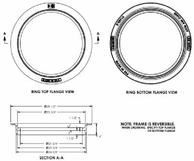 23 1/2" Manhole Frame Only