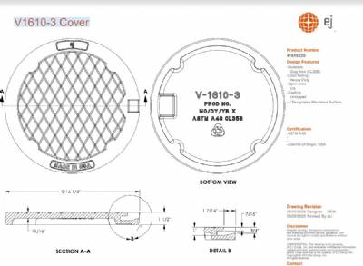 16 1/4" Manhole Cover only