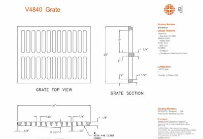 V-4840 Grate Only