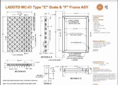 40" Inlet Frame & Grate