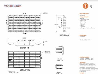 50 5/8" Grate