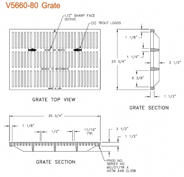 23 3/4" Grate ONLY