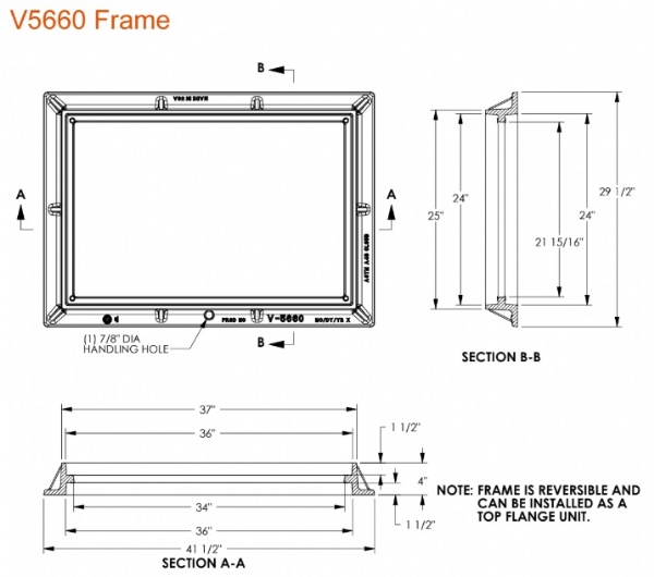 35 3/4 Wide Frame Only