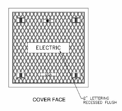 37 1/2" x 37 1 1/2" x 1 1/2" CI Solid Cover