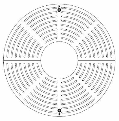 36" Round Tree Grate Set