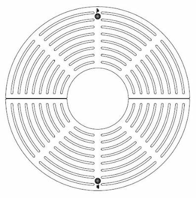 36" Round Tree Grate Set