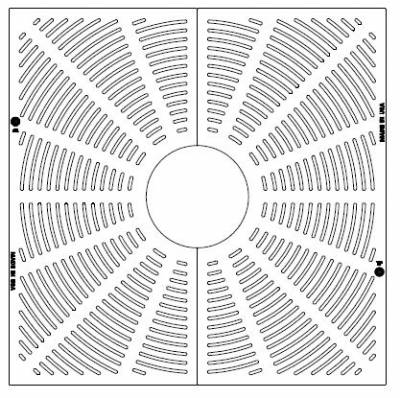 48" Square Tree Grate with 16" Diameter Set