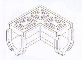 Z880 90 Degree Channel Grate Only