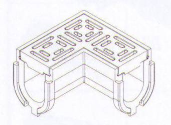 Z880-SS90 90 Degree Channel With SS Grate