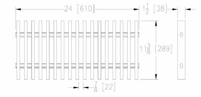 Zurn P12-GG Fiberglass Bar Grate