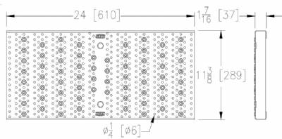 Zurn P12-RPGR Reinforced Galvanized Raised Perforated Grate