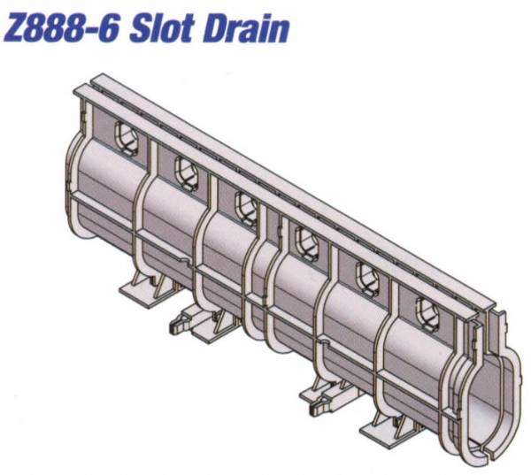 Z888-6 HDPE Slotted Drain 40"