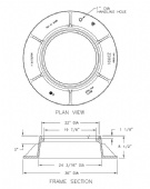 22" Manhole Frame Only