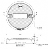 22" Manhole Solid Cover Only