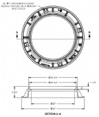 5-3/4" Tall Frame for 23-1/2" Covers