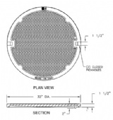 32" Solid Cover