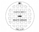 23 1/4" Manhole Type M Flat Grate Only