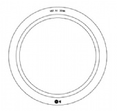 3-1/4" Tall Top Flange Frame, Light Duty, Black Asphaltic Coated