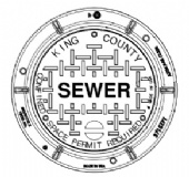 25" Manhole Frame With 3705 King County Lettered Cover