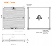 24" Wide Square Solid Vented Cover