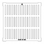 24" Wide Square Grate ADA
