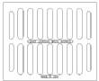 20" Wide Trench Drain Grate 2" Deep