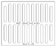 20" Wide Trench Drain Grate 1 1/2" Deep