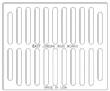 20" Wide Trench Drain Grate 1 1/2" Deep