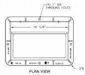 37" Catch Basin Curb Inlet Frame Only