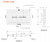 40" Wide Cast Iron Grate