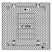 8196ZPT 8216APT 30" x 30" Assembly