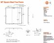 60" Square Nova Tree Grate Frame Only