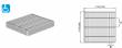ACO 8" Floor Drain Stainless Steel Heel Safe Grate Medium Duty