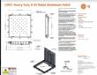 CHS1-  Product Number Design Features  Certification  Disclaimer Drawing Revision  Heavy Duty H-20 Rated Aluminum Hatch