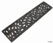 554 Mini Channel Decorative Botanical Cast Iron Grate Black