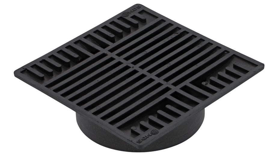 NDS 881 8" Square Polyolefin Black Grate