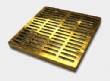 930B Square Grate Brass 9" X 9"