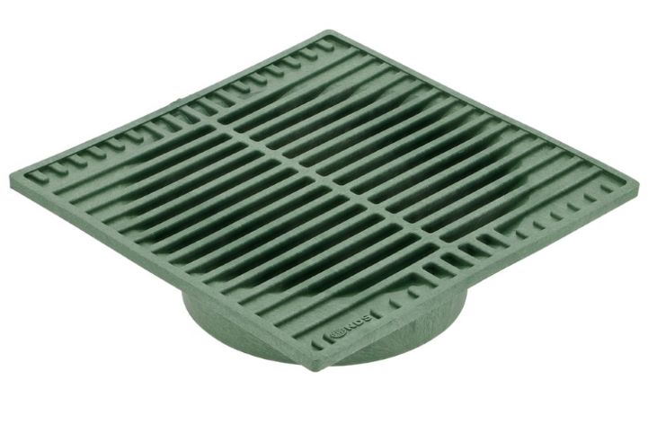 NDS 950 9" Square Polyolefin Green Grate