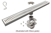 ABS Shower Drain w/Quatro Grate