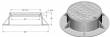 Neenah R-1015 Manhole solid lid with Storm marking