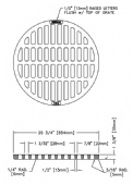 25 3/4" Round Grate Only