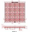 24" Wide Square Riverwalk Grate 2" Deep