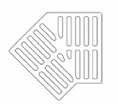 20" Wide Unbolted Neenah R-4990-FX 45 Degree Type A Grate