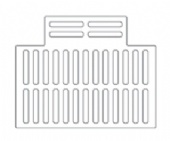 20" Wide Unbolted Neenah R-4990-FX Tee Grate Type A