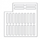26" Wide Airport Neenah R-4990-HA Series Trench Grate and Frame 90 Ell