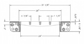 26" Wide Airport Neenah R-4993-HAB Series Trench Grate and type T Frame