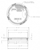 Neenah R-5900-F Solid Manhole Cover with Frame